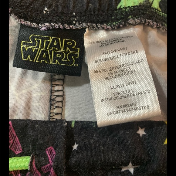 Star Wars Baby Yoda Feed Me WOMENS PJ/Lounge Pants Soft Size 3X - Picture 4 of 5